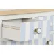 Consola Home ESPRIT Azul Blanco Madera de Paulonia 103 x 35 x 80 cm