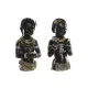 Decorative Figure DKD Home Decor 20,5 x 18 x 35 cm Black Colonial African Woman (2 Units)