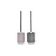 Toilet Brush DKD Home Decor Grey Pink Silver Light Pink Metal Aluminium Dolomite Urban 9,8 x 9,8 x 39 cm (2 Units)