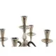 Candelabro DKD Home Decor Plateado Acrílico Aluminio Cromado 30 x 30 x 47 cm