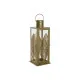 Farol DKD Home Decor Dorado Metal 16,5 x 16,5 x 50 cm Hoja de planta