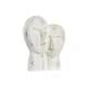 Figura Decorativa DKD Home Decor 23 x 10 x 30 cm Cara Dorado Aluminio Blanco