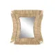 Espejo de pared DKD Home Decor 62 x 4 x 70 cm Cristal Bali Jute