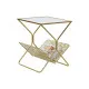 Revistero DKD Home Decor Dorado Metal Espejo 45 x 45 x 55 cm