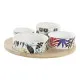 Set de Aperitivo DKD Home Decor Multicolor Bambú Gres Tropical 5 Piezas 23 x 23 x 5,6 cm