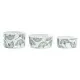 Set de Aperitivo DKD Home Decor Bambú Gres Hojas Tropical 4 Piezas 18 x 18 x 1 cm