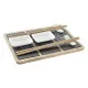 Set de Sushi DKD Home Decor Bambú Pizarra Negro Natural Oriental 25 x 19 x 3 cm
