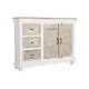 Aparador DKD Home Decor Blanco Natural Madera Madera de mango 122 x 25 x 91 cm