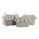Basket set DKD Home Decor Polyester Fringe (40 x 30 x 30 cm)