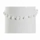 Jarrón DKD Home Decor Blanco Gres Pompón 12 x 12 x 24 cm