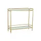 Mueble Camarera DKD Home Decor Dorado Metal Cristal 80 x 28 x 81 cm