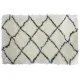 Carpet DKD Home Decor 160 x 230 x 5 cm Polyester White Rhombus