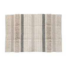 Alfombra DKD Home Decor 180 x 120 x 1 cm Negro Beige Algodón Boho