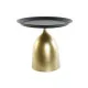 Mesa auxiliar DKD Home Decor Negro Dorado Metal 50 x 50 x 43,5 cm