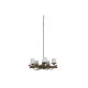 Ceiling Light Home ESPRIT Iron Teak 90 x 90 x 35 cm