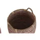 Juego de Cestas DKD Home Decor Melocotón Natural Boho 52 x 52 x 58 cm