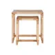 Juego de 2 mesas Home ESPRIT Natural Cuerda Abeto 58 x 38 x 60 cm