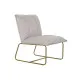 Sillón DKD Home Decor Beige Dorado Metal Poliéster (66 x 71 x 77 cm)