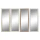 Wall mirror DKD Home Decor 36 x 2 x 95,5 cm Crystal Brown White Dark grey polystyrene (4 Pieces)