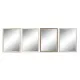 Wall mirror DKD Home Decor White Brown Grey 56 x 2 x 76 cm (4 Units)