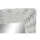 Espejo de pared DKD Home Decor Blanco Cottage Trenzado 53,5 x 4 x 62,5 cm