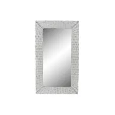 Wall mirror DKD Home Decor White Cottage Braiding 87 x 4 x 147 cm