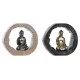 Decorative Figure DKD Home Decor Black Golden Buddha Oriental 20,8 x 6 x 18,5 cm (2 Units)