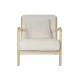Sillón DKD Home Decor Beige Poliéster Madera MDF (65 x 77 x 73 cm)