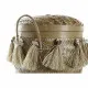 Basket set DKD Home Decor 39 x 39 x 55 cm Bamboo Fringe Boho