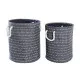 Basket set DKD Home Decor Polyester (38 x 38 x 47 cm)