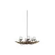 Ceiling Light Home ESPRIT Iron Teak 130 X 130 X 35 cm