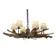 Ceiling Light Home ESPRIT Iron Teak 130 X 130 X 35 cm