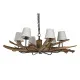 Ceiling Light Home ESPRIT Iron Teak 130 X 130 X 35 cm
