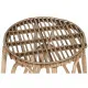 Stool Home ESPRIT Natural wicker 50 X 50 X 86 cm