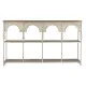 Shelves Home ESPRIT White Natural Metal 159 X 36,5 X 91 cm