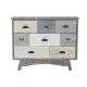 Cajonera Home ESPRIT Gris Multicolor Cottage 100 x 40 x 80 cm