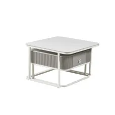 Centre Table Home ESPRIT White 70 x 70 x 45 cm