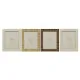 Photo frame Home ESPRIT Beige Natural Crystal polystyrene Scandinavian 25,5 X 2 X 30,5 cm (4 Units)