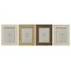 Photo frame Home ESPRIT Beige Natural Crystal polystyrene Scandi 18,5 x 2 x 23,5 cm (4 Units)