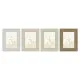 Photo frame Home ESPRIT White Beige Crystal polystyrene Scandi 19 x 2 x 24 cm (4 Units)