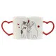 2 Piece Mug Set Home ESPRIT Love White Red Cats