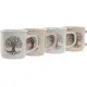 Mug Home ESPRIT White Beige Traditional Tree of Life 330 ml (4 Units)
