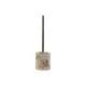 Toilet Brush Home ESPRIT Cream Silver Resin Polyethylene 10,5 x 10,5 x 37 cm