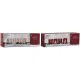 Christmas Candle Holder Home ESPRIT White Red 40 X 9 X 13,5 cm (5 Pieces) (2 Units)