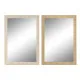 Wall mirror Home ESPRIT Brown Natural Scandi 93,5 X 2,5 X 134 cm (2 Units)
