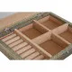 Caja-Joyero Home ESPRIT Blanco Champán Madera Aluminio 27,5 x 20 x 5,4 cm
