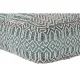 Cojín DKD Home Decor De suelo Rayas Azul Poliéster Algodón Menta Aluminio Blanco Verde (60 x 60 x 25 cm)