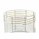 Set of pots DKD Home Decor White Natural Metal Rattan Squared 25 x 25 x 32 cm (2 Units)