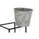 Macetero DKD Home Decor Gris Metal Desgastado 34 x 34 x 71 cm Redondo