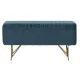 Bench DKD Home Decor   90 x 31 x 47 cm Metal Turquoise